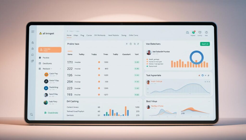 Task management software dashboard Task management software dashboard